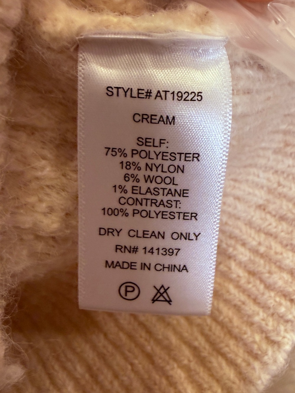ASTR Women’s Cream Cottagecore Boucle Knit Button Front Sheer Dramatic Bow XS - Picture 8 of 11